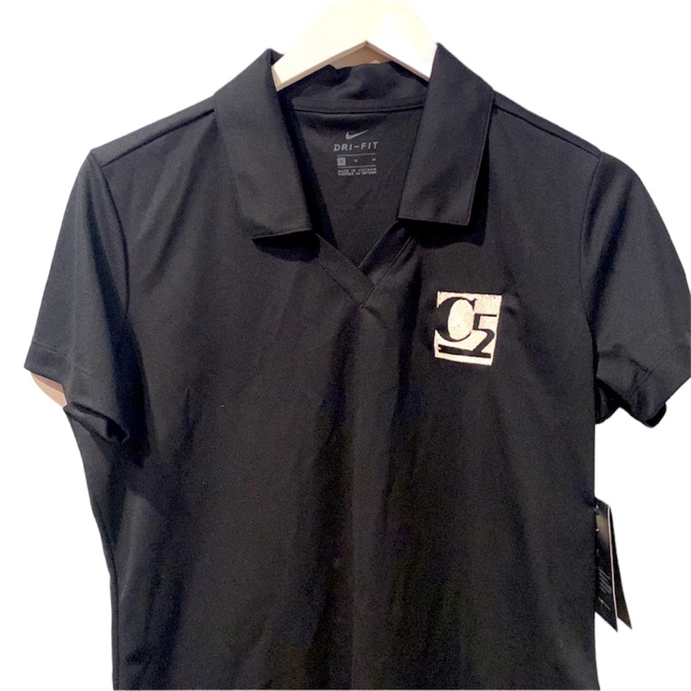 NIKE C5 Dri-Fit Black Women’s Golf Polo Brand New NWT Size Medium